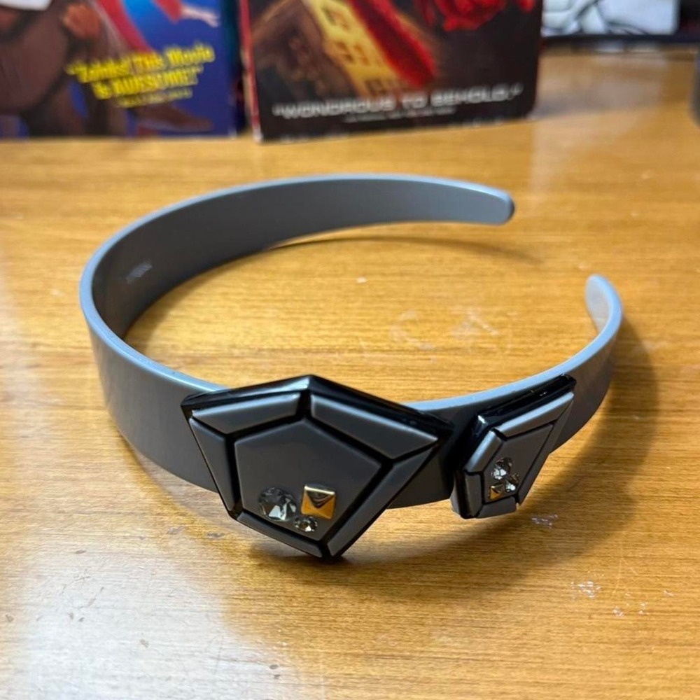 Grey and black headband